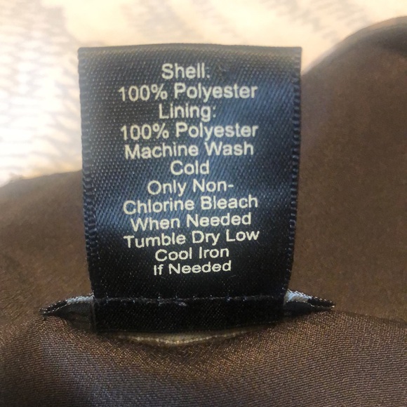 Ann Taylor size 6 dress. Brown/navy/beige pattern. Optional sash. - Picture 8 of 8